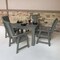 Highwood Usa Weatherly 5pc Square Outdoor Patio Furniture Dining Set AD-DNW44-CGE - alternate 3
